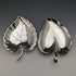 British Vintage Silver Plate Leaf Shaped Dish Pair